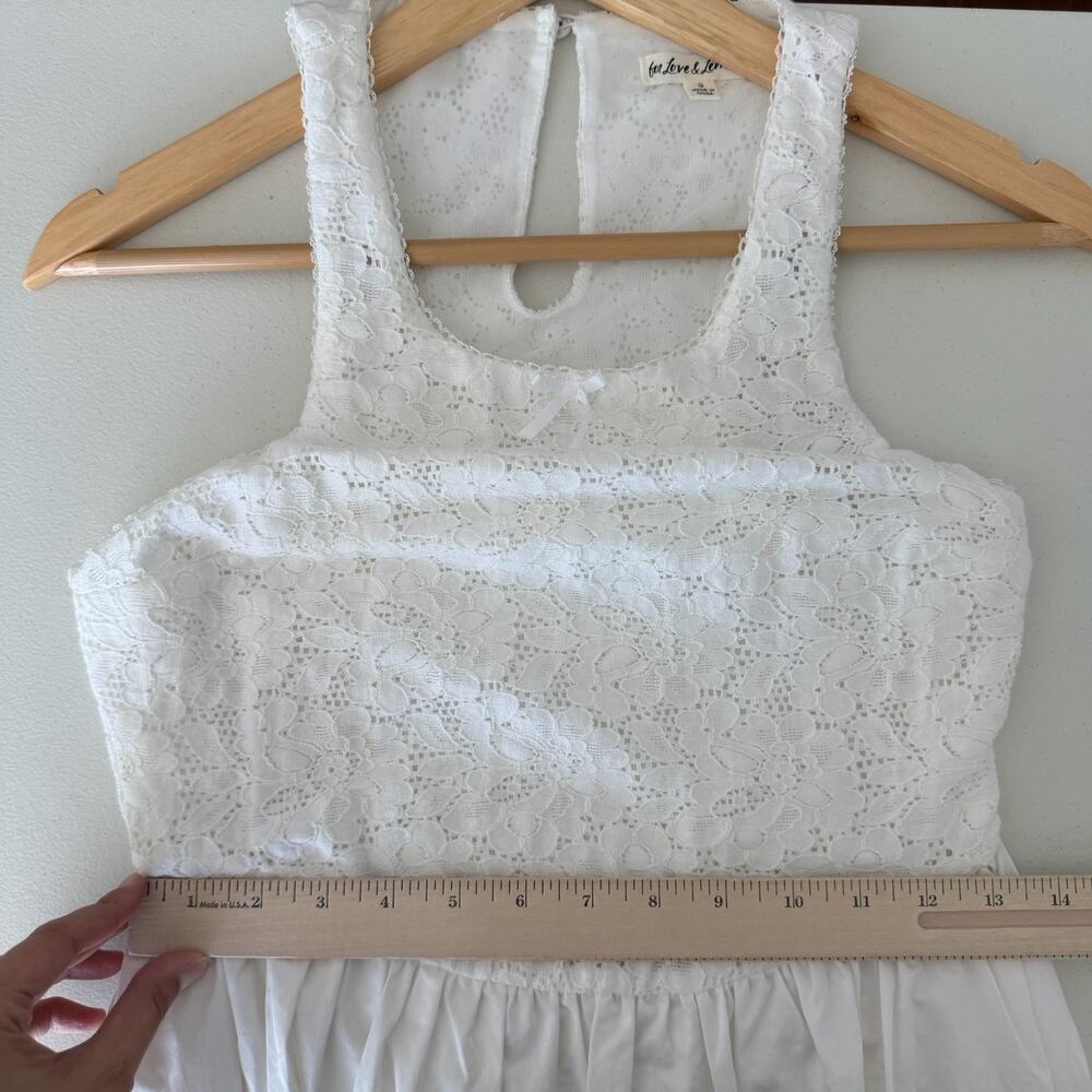 For Love and Lemons Dress Small White Lace Minimalist Sundress Romantic Mandy - Picture 13 of 13